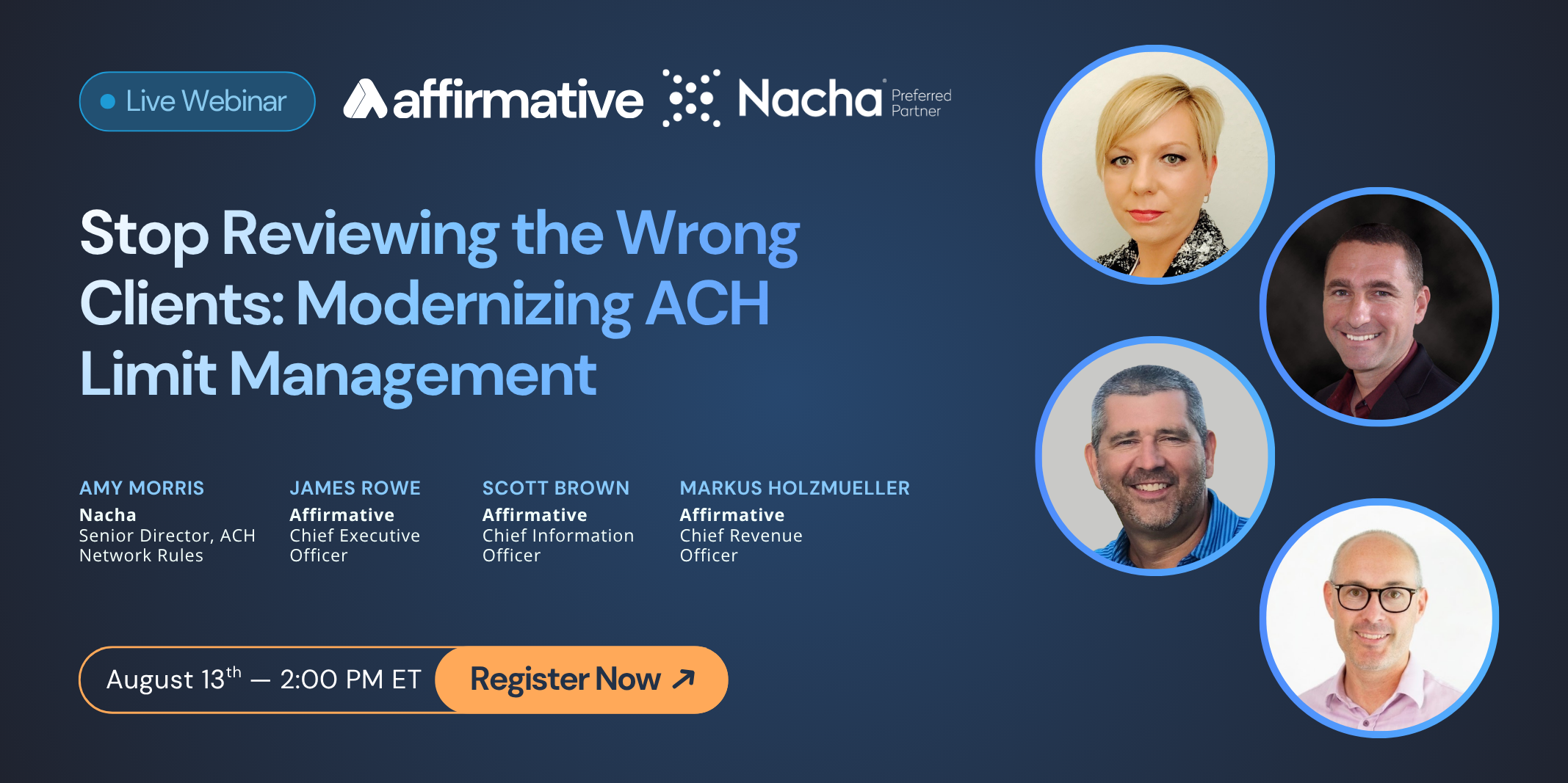 Webinar — August 13, 2026